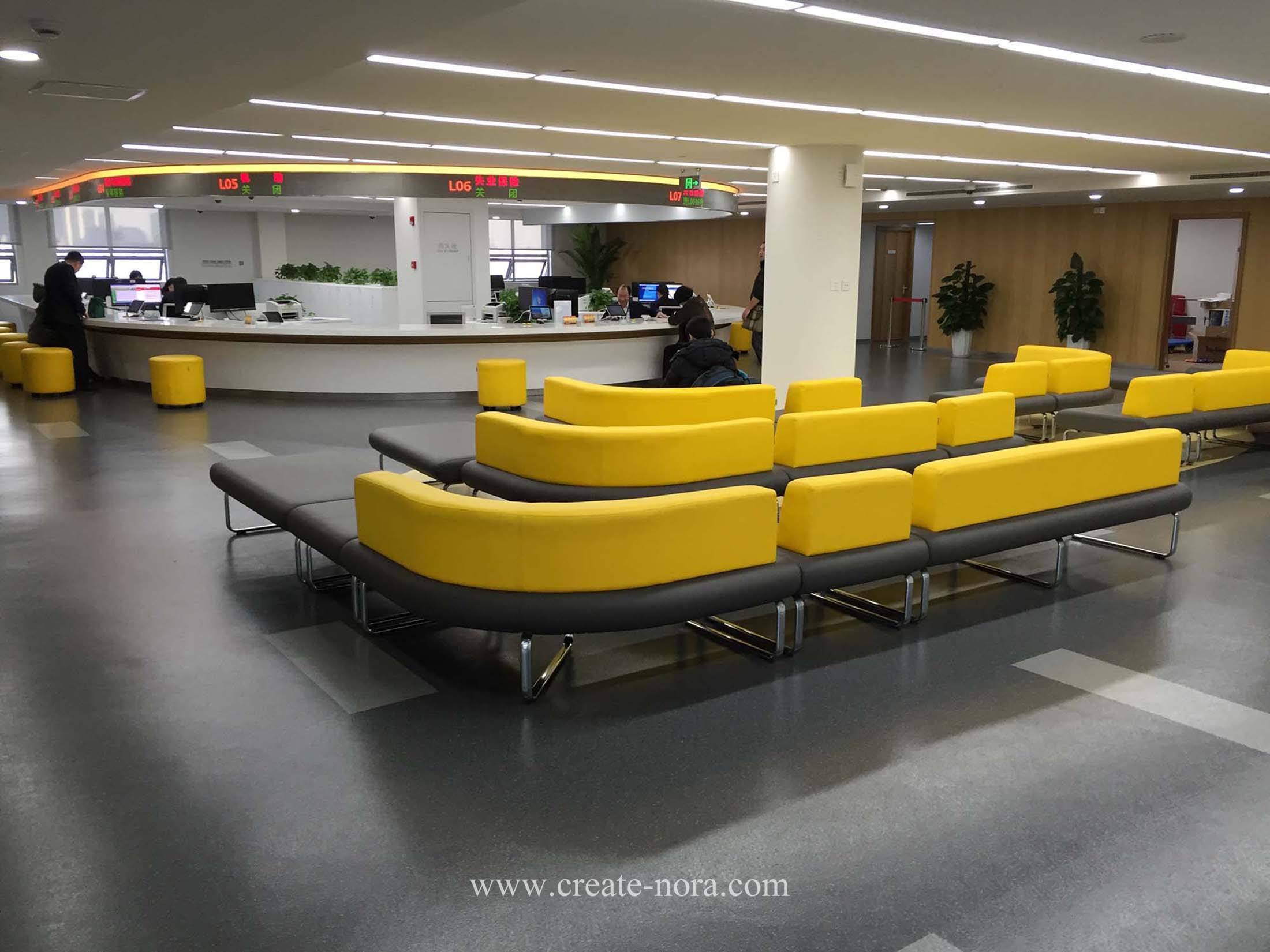 the photo of nora rubber flooring in Shanghai Xuhui Administrative Service Center 1